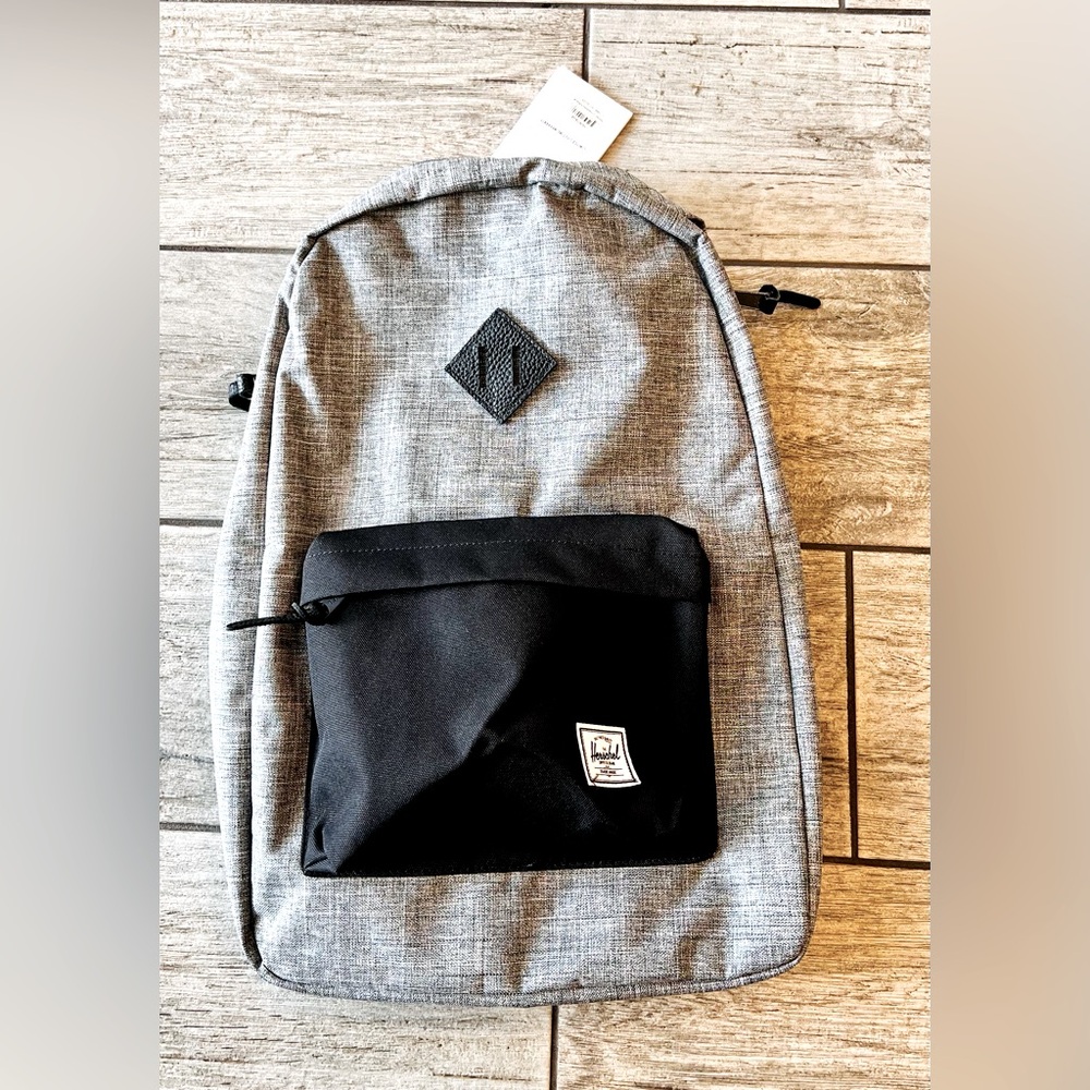 Herschel NWT Gray and Black Backpack